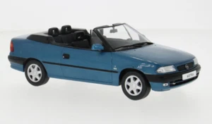 Modellauto WhiteBox Opel Astra F Cabrio blau 1994 WB124234 Maßstab 1:24 Neu OVP - Picture 1 of 2