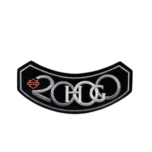 2000 Harley Davidson Owners Group HOG Membership Rocker Patch Vest Jacket Cycle - Picture 1 of 3