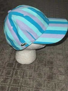 Cappello Lacoste cinque pannelli strapback streetwear righe multicolore vintage - Foto 1 di 9