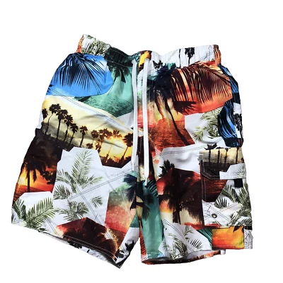 Croft и Barrow доска шорты мужчин маленький белый плавки гавайский разноцветный - Изображение 1 из 4