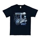 TRAVELLER termination Shock Mens Band Graphic T Shirt Black Heavy Metal Medium