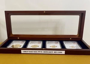 1990 4-COINS SET GOLD EAGLE NGC PF70 ULTRA CAMEO SIGNED BY JOHN MERCANTI - Picture 1 of 7
