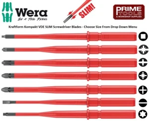 Wera KK VDE Slim SLIMLINE Interchangeable Blades Slot Pozi Phillips Torx Square - Picture 1 of 19