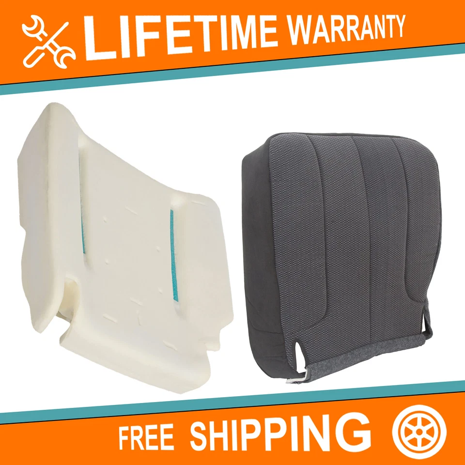 For 2002-2005 Dodge Ram SLT ST 1500 2500 Driver Bottom Seat Cover & Foam Cushion - Image 1 of 4