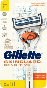 GILLETTE SKINGUARD SENSITIVE con manico FLEXBALL- 1 Rasoio+ 2 lame di ricambio,, - Imagen 1 de 1