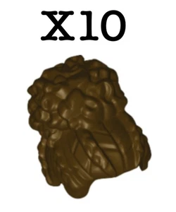 Lego Minifigura Cabello - Marrón Oscuro - Mujer Enrollada con Bollo Alto Grande - 10 Piezas - Imagen 1 de 2