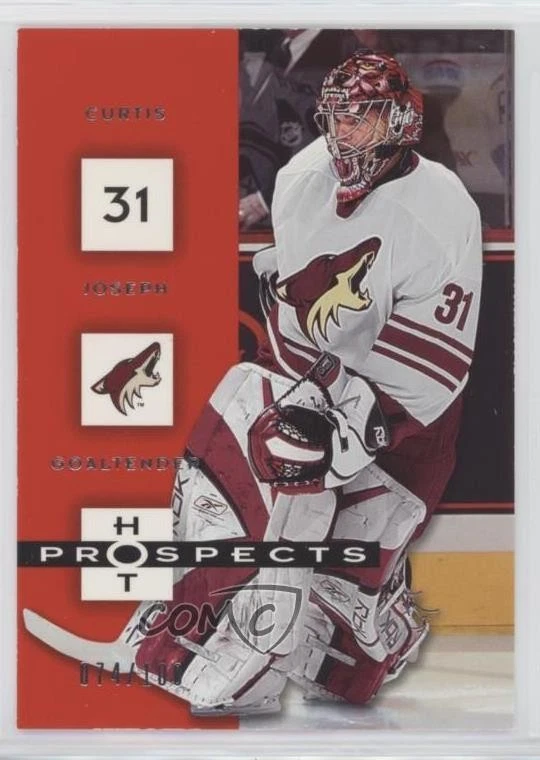 2005-06 Fleer Hot Prospects Red Hot /100 Curtis Joseph #75 - Image 1 of 2