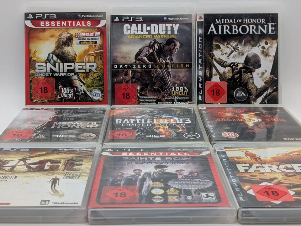 Playstation 3 / PS3 Spiele USK18 / FSK18 Shooter Action Krieg Horror Rollenspiel - Bild 1 von 1