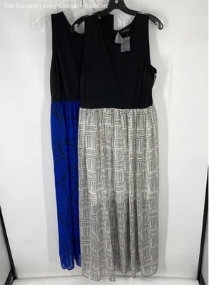 Maxi Vestido Apt 9 Mujer Multicolor Estampado Sin Mangas Talla Grande Lote de 2 Foto 1 de 4