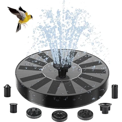 Solarbetriebene Pumpe für Teich mit 6 Sprühfunktionen – Umweltfreundlich und ... - Bild 1 von 2