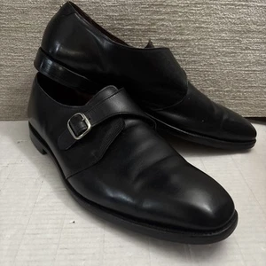 Allen Edmonds Concord Men’s 15 D 4010 Black Single Monkstrap Dress Shoes Boston - Picture 1 of 12