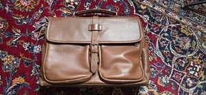 Tommy Hilfiger Aktentasche Umhängetasche echt Leder  TOP - Picture 1 of 6