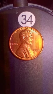1960 d Large Date Lincoln Cent BU - Picture 1 of 13