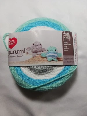 New Red Heart Amigurumi Yarn Narwhal Lm6287 1 Ball. Each One Makes Two. - Image 1 of 4