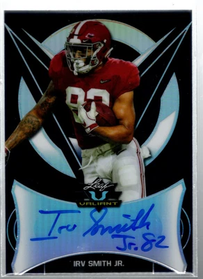 B3103- 2019 Leaf Valiant Blue #BAISJ Irv Smith Jr. Auto /25 - NM-MT - Image 1 of 2