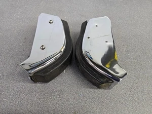 PAIR USED ORIGINAL GENUINE PORSCHE 911 912 CHROME REAR BUMPER HORNS NLA #25 - Picture 1 of 11