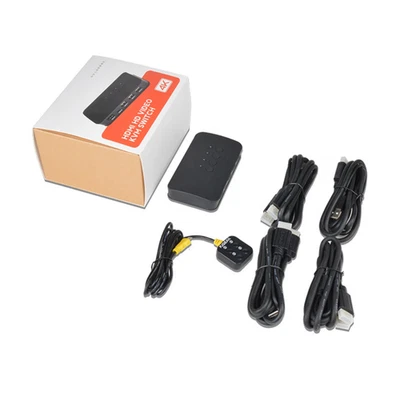 4 Port HDMI1.4b KVM Switch 4 In 1 Out 4K30Hz For 4 Computer Share 1 HD Monitor - Image 1 of 4