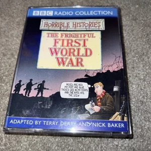 BBC HORRIBLE HISTORIES - The Frightful FIRST 1st WORLD WAR Cassette Audio Tape - Picture 1 of 3