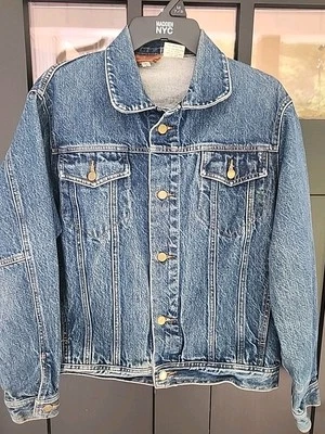 Chaqueta vaquera vintage años 80 para mujer grande Sergio Valente Trucker botón latón Foto 1 de 4