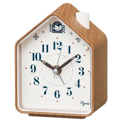 Reloj Seiko Despertador, Reloj de Mesa, Analógico, Grano Madera Marrón, 110 x 86 x 63mm, Foto 1 de 3