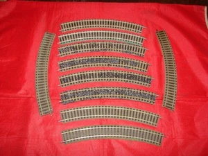 FLEISCHMANN HO 10 CURVED RAILS 6120 36° PROFI ELECTRIC TRAIN MAILLECHORT - Imagen 1 de 1