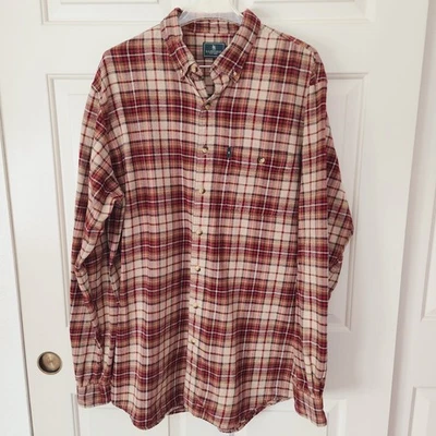 Mens Size XLT G.H. Bass & Co. Brown Fireside Flannel Long Sleeve Shirt - Image 1 of 4