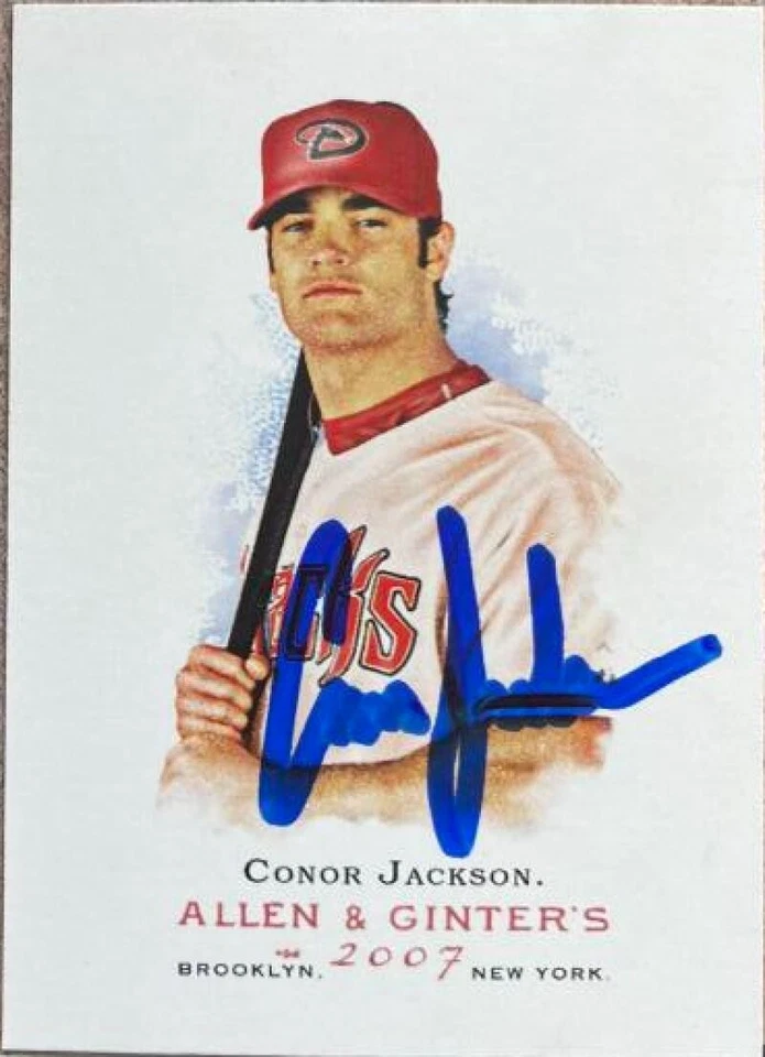 Conor Jackson Autographed 2007 Topps Allen & Ginter #182 Foto 1 de 1