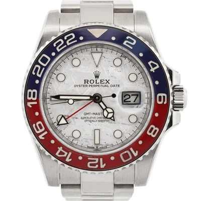 2023 MINT PAPERS Rolex GMT-Master II PEPSI METEORITE 18K Gold 126719 BLRO BOX - Image 1 of 4