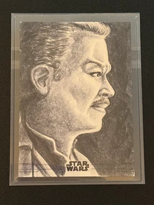 Topps Star Wars Lando Calrissian Sketchkarte von Frank Sansone - Bild 1 von 2