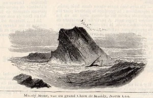 ECOSSE SCOTLAND MADDY MOHR NORTH ULST BOAT IMAGE 1877 PRINT - Imagen 1 de 1