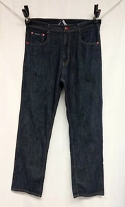 Men's 38X34 Akademiks Blue Denim Gold Stitch Jeans B94 - Picture 1 of 12