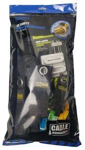 CordTech Ultimate Cable Management Value Pack New Large Tidy 80 Piece Combo Set - Picture 1 of 8