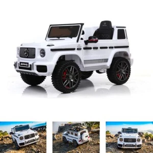 ES-Toys Elektro Kinderauto Mercedes G63 AMG, Fernbedienung, Batterieanzeige, MP3 - Bild 1 von 7