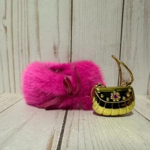 Vintage Barbie Fashion Avenue 15863 Rosa Fell Stola & Gold Handtasche Pretty Treasures - Bild 1 von 6