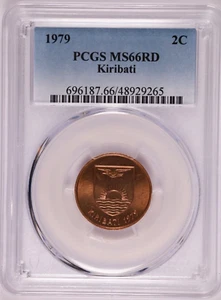 1979 KIRIBATI 2 CENTS - PCGS MS 66 RD - Picture 1 of 4