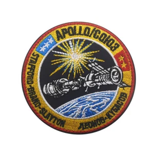APOLLO SOYUZ VINTAGE ORIGINAL NASA SPACE HOOK PATCH GESTICKTES ABZEICHEN - Bild 1 von 4