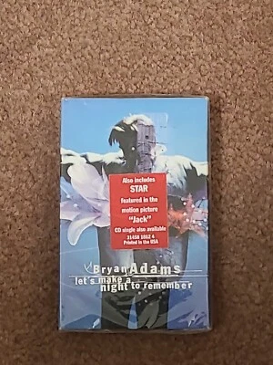 BRYAN ADAMS - LETS MAKE A NIGHT TO REMEMBER-CASSETTE SINGLE Factory Sealed ca18 - Image 1 of 2