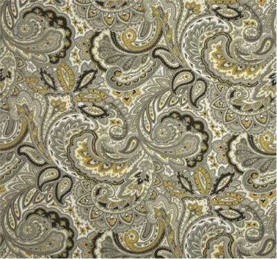 Tapicería para cortinas de algodón cachemira grafito Morelia 6 yardas Mill Creek   Foto 1 de 2