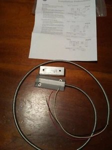 Sentrol 2207AH Overhead Door Magnetic SPDT Contacts w/ 3 Foot Armored Cable - Picture 1 of 7