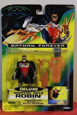 Kenner 1995 Batman Forever Deluxe Martial Arts Robin Ninja Kicking Action Figure - Image 1 of 4