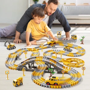 236 PCS Race Tracks Toys for Boys 3-6 Years, Race Car Track for Kids Ages 4-8, T - Picture 1 of 12