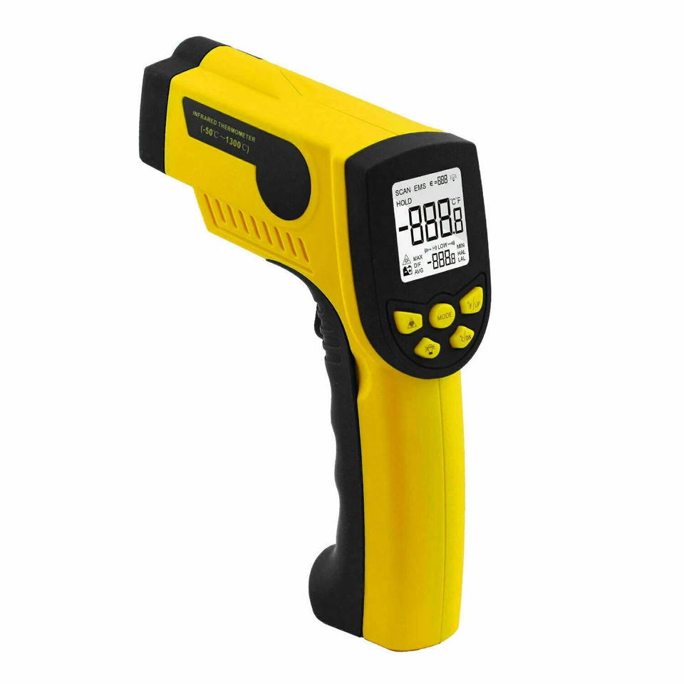 Digital Thermometer Infrarot berührungsloses Laser IR Pyrometer DS16:1 Max 1300℃ - Bild 1 von 4