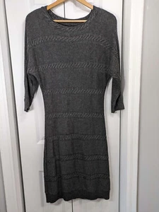 Marc New York Women's Size Medium Gray Sweater Dress Midi - Picture 1 of 4