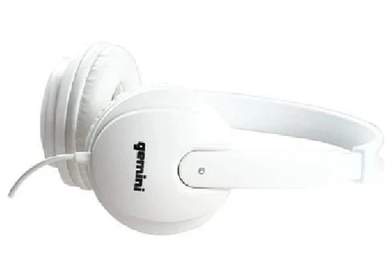 Auriculares DJ Gemini DJX-200W con sonido premium y comodidad, blancos Foto 1 de 4