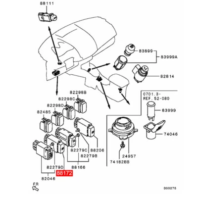 Botón interruptor de control de deslizamiento activo apagado ASC caliente para Mitsubishi Outlander 2007-2010 Foto 1 de 2