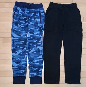 Gap Kids Boys XL Black / Blue Camo sweatpants joggers Elastic Tie Waist - Picture 1 of 18