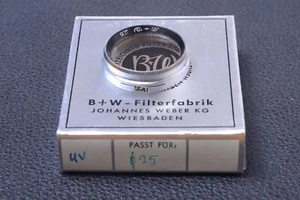 ✅ B & W SCHNEIDER 011 SKYLIGHT 25MM FILTER LENS OR CAMERA PUSH ON W/ BOX 102-4 - Picture 1 of 2