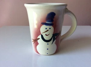 Neher MUG Pottery Clay in Motion Mug Coffee Tea Cup 2002 Snowman Design - Picture 1 of 8