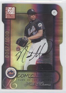 2001 Donruss Elite Turn of the Century Die-Cut /1000 Nick Maness Rookie Auto RC