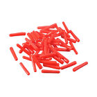 Rubber End Caps, 60Pcs 1.5Mm Screw Thread Protector For Tube Bolt Cover, Red
